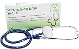 Medi-Inn Flachkopf Stethoskop | ultraleicht, nickelfrei | deutliche...