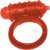 Vibro-Penisring „Vibro Ring Red“ mit drehbarem Vibroei, dehnbar